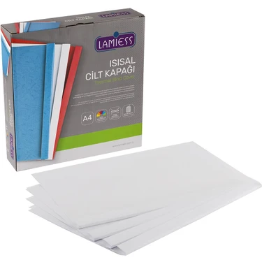 Lamiess 15 mm Isısal Cilt Kapağı Beyaz 50