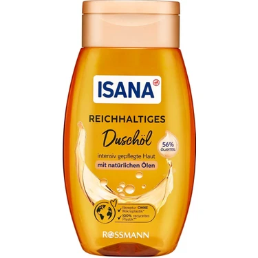 Rossmann Isana 200 ml Duş Yağı %56 Doğal Yağ İçerikli Kuru Ciltler İçin Yoğun