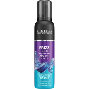 John Frieda Isı Koruyucu Bukle Belirginleştirici Saç Köpüğü 200 ml Rosehip Yağlı Dalgalı Kıvırcık