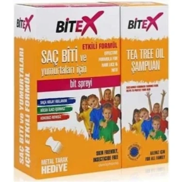 Bitex 2'li Set: Normal Saçlar İçin Etkili Şampuan ve Sprey, Saç Biti ve Yumurtalarına Karşı