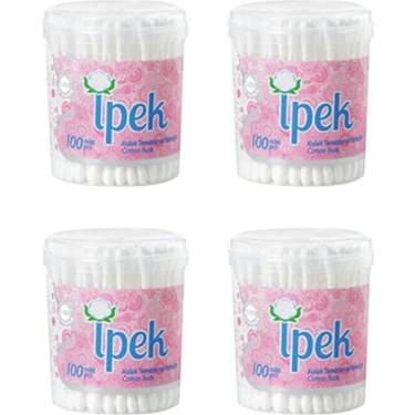 Ipek Kulak Temizleme Pamuğu Çubuğu 100'LÜ x 4