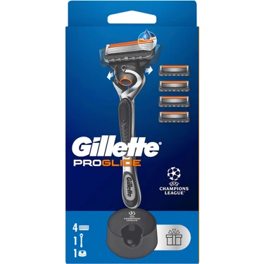 Gillette Proglide Tıraş Makinesi ve Yedek Bıçağı 4'lü + Tıraş Bıçağı