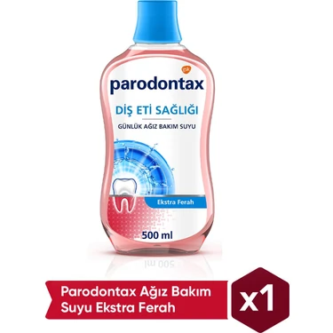 Parodontax Ekstra Ferah Ağız Bakım Suyu 500 ml Diş Eti Bakımı Ferah Nefes İçin