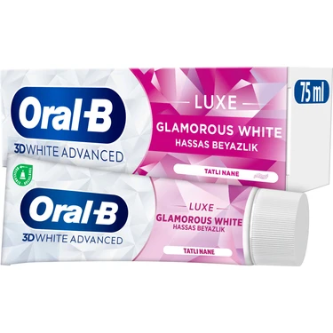 Oral-B Pro 3D White Advanced Luxe Glamorous White Diş Macunu 75 ml Nane Aromalı
