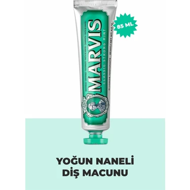 Marvis Koruyucu Diş Macunu 85 ml - Nane Ferahlatıcı Etkisi ve Diş Minesini Güçlendiren