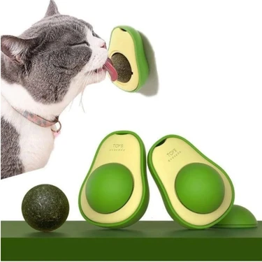 5DM Sevimli Yapışkanlı Kedi Çimi Avokado Catnip 360 Derece Dönen Kedi Nanesi