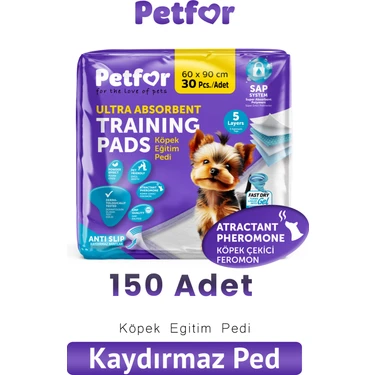 Petfor Köpek Eğitim Pedi 60X90 150 Adet Kaydırmaz