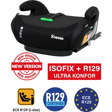 Yoyko Isofix Bağlantılı 15-36 kg Oto Koltuğu Yükseltici Booster