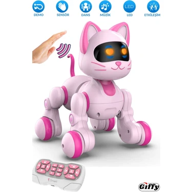 Oyuncak Full Fonksiyon Uzaktan Kumandalı El Sensörlü Şarjlı Işıklı Müzikli Dansçı Robot