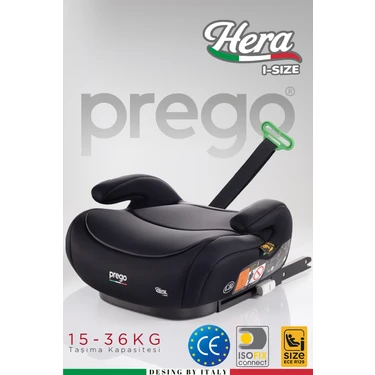 Prego Hera 15-36 kg Emniyet Kemeriyle Kullanılabilen Isofixli Yükseltici Oto Koltuğu