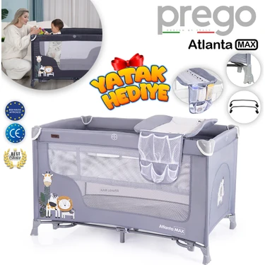 Prego Atlanta Max Alt Açma Üniteli Oyun Parkı 70 x 120 cm +