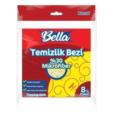 %30 Mikrofiberli Temizlik Bezi 8'li