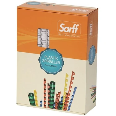 Sarff 22 mm Plastik Spiral Beyaz Renk 50 Adet Kutu İçin Pratik Bağlama