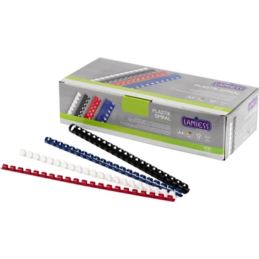 Lamiess 22 mm Plastik Spiral Beyaz