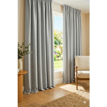 Miabella Home Mr.stock Blackout Işık Geçirmez Güneşlik Fon Perde Tek Kanat  -