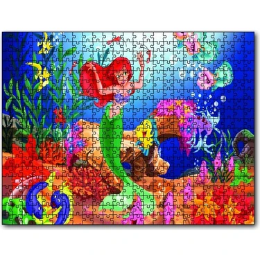 Cakapuzzle  Deniz Kızı Prenses 120 Parça Puzzle Yapboz Mdf