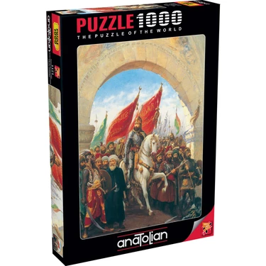 Anatolian 1000 Parçalık İstanbul'un Fethi Puzzle Eğlenceli Zihin Geliştirici 66 x 48