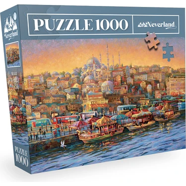 Neverland 1000 Parça Puzzle İstanbul Akşamı Eğlenceli Zihinsel Zorluk Yüksek Kalite