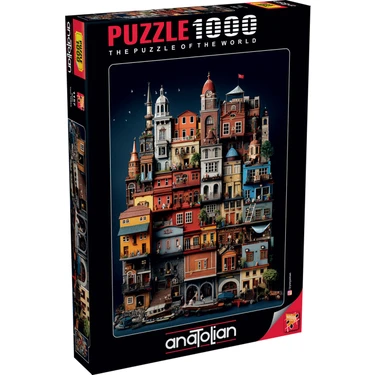 Anatolian 1000 Parçalık Puzzle Balat 1157 Canlı Renklerle Eğlenceli Zihin Geliştirici 66 x 48