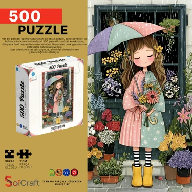 Soi Craft 500 Parça Puzzle Şemsiyem ve Ben Sade Bir