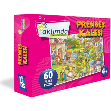 Aklımda Zeka Oyunları 60 Parça Puzzle -Prenses