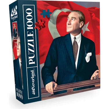 Neverland 1000 Parça Atatürk Puzzle Kaliteli Karton Malzeme ile Dayanıklı