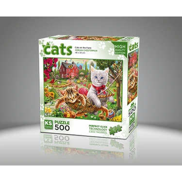 KS Games Cats On The Farm 500 Parça