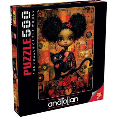 Anatolian 500 Parçalık Puzzle - Kara Kedi
