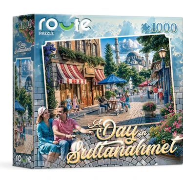 Sultanahmet'te Sakin Bir Yaşam Temalı Puzzle (1000 Parça) 48×68