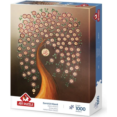 Art Puzzle Allah'ın 99 İsmi (Esma-Ül Hüsna) 1000 Parça