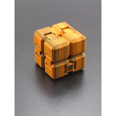 Orange Clutch Infinity Cube | Canlı Renkli 3D Puzzle Küp | El Becerisi Geliştirici