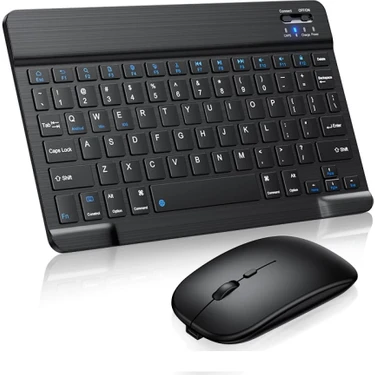 Duhaline Apple iPad 10.nesil  Tablet Için Uyumlu Slim Şarjlı Bluetooth Klavye ve Mouse