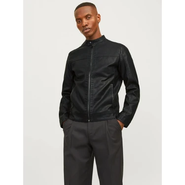 Jack & Jones JJEWARNER JACKET NOOS Siyah Erkek