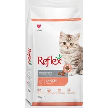 Reflex Tavuklu Yavru Kedi Maması 10 kg Yüksek Besleyici İçerik ile Premium