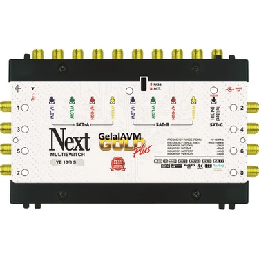 Next 10/8 Sonlu Gold Plus Multiswitch Uydu
