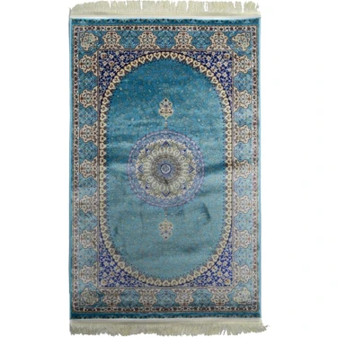 Quality Halı Klasik Madalyon Desenli Bambu Salon Antre Yatak Odası Mutfak