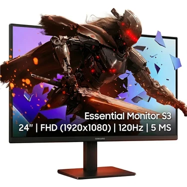 Samsung 24" 120 Hz 5 Ms Full Hd IPS 120 Hz Essential 1920 x 1080 LCD Monitör