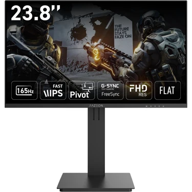 FAZEON X24F166P 24" 165Hz 0.5ms IPS FHD HDMI + DP PIVOT GAMING