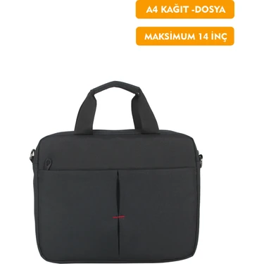 Dada 13,3"-14" inç Laptop Evrak Çantası Farklı Ölçülerde Tablet A4 Kağıt ve Dosya Uyumlu Darbe