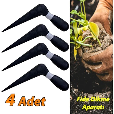 Glaswen 4 Adet Fide Fidan Dikme Aparatı Dökme Plastik Sivriç Toprak Delme Ekim Aleti 18