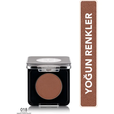 Flormar Mono Yüksek Pigmentli & Doğal Işıltılı Kompakt Göz Farı (018 Swiss Chocolate)