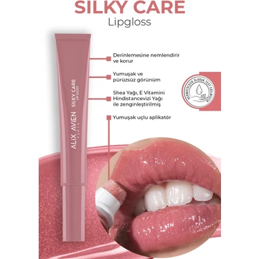 Dolgun Gürünüm ve Nemlendirici Etkili Dudak Parlatıcısı - Silky Care Lipgloss 306 Glutters In