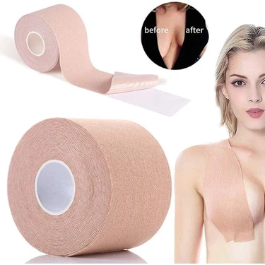 Medpride Göğüs Şekillendirici ve  Yapışkan Bant Göğüs Sarkma Düzenleyici Ten Renk 5 cm 5