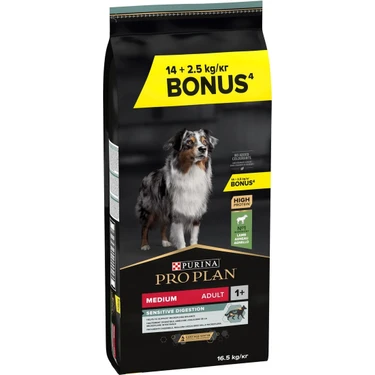 Pro Plan Kuzu Etli Yetişkin Kuru Köpek Maması 14+2.5 kg Orta Irk İçin Yüksek