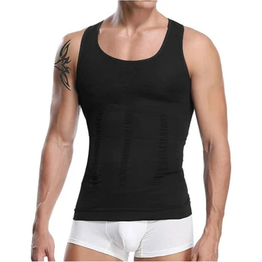 Fit Form Giyim Erkek Atlet Korse Bel Göğüs Göbek