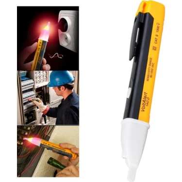 Adm Store Elektrik Kaçak Kablo Voltaj Faz Kontrol Kalemi Işıklı ve Sesli Temassız Dijital Kontrol