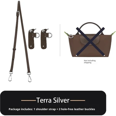 LA'FESTIN Ayarlanabilir Çanta Askısı Çanta Aksesuar  Xs-S  Ile Uyumlu Çanta Askısı   ( Terra Silver