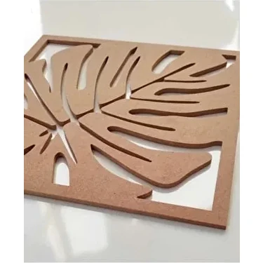 Dekolobi Ham MDF 6mm Deve Tabanı Yaprak Boyanabilir İç Mekan Aksesuarı Evinize Değer