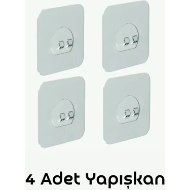 Banio Home Su Geçirmez Askı Güçlü Kendinden Yapışkanlı Kancalar Banyo Rafı 4