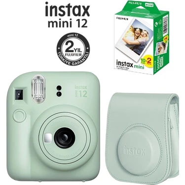 Instax Mini 12 Fotoğraf Makinesi ve Çantalı Seti